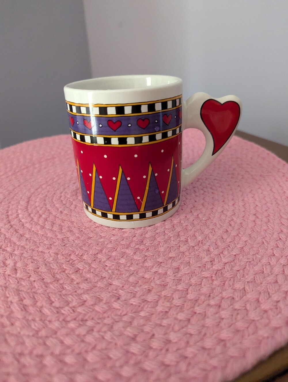 Cup with Heart On Handle